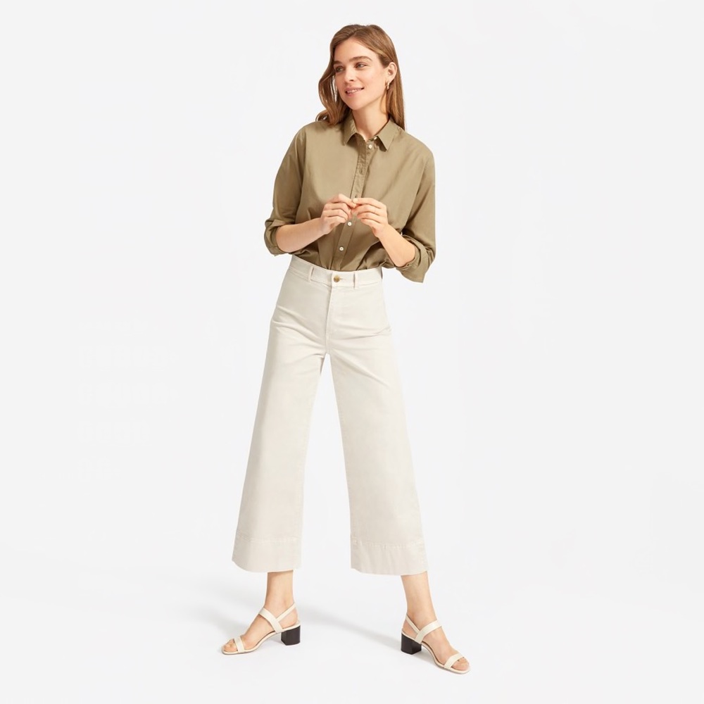 Everlane Cotton Button Down Light Blue Size Small